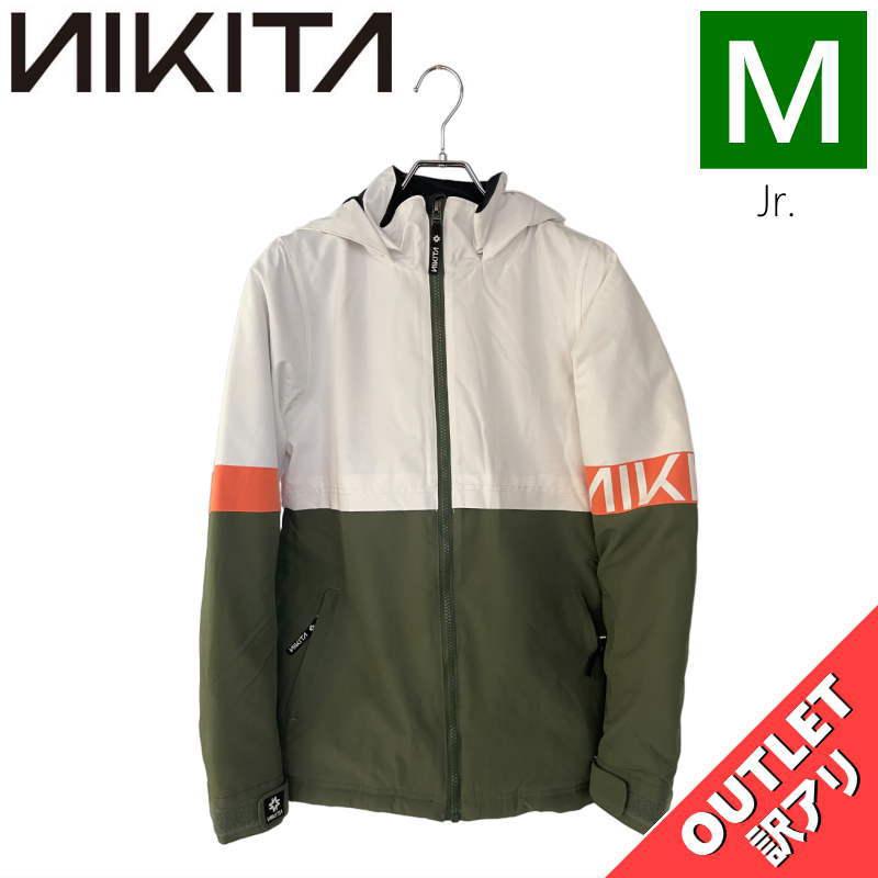 NIKITA ジュニアスノーボードウェアセット（WH/BK）+セーフティーパッド NIKITA（ニキータ） 【OUTLET】 NIKITA GIRLS LINDAN JACKET FATIGUE M