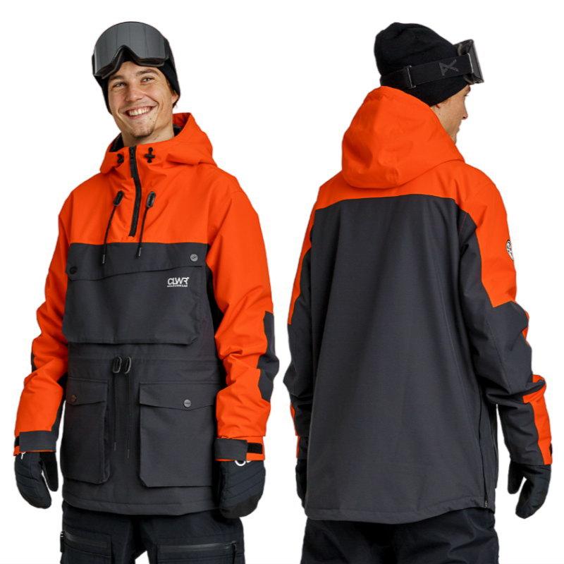 スノーボードウエア　CLWR CLWR（カラーウェア） ○ CLWR Essential Anorak JKT ORANGE メンズ