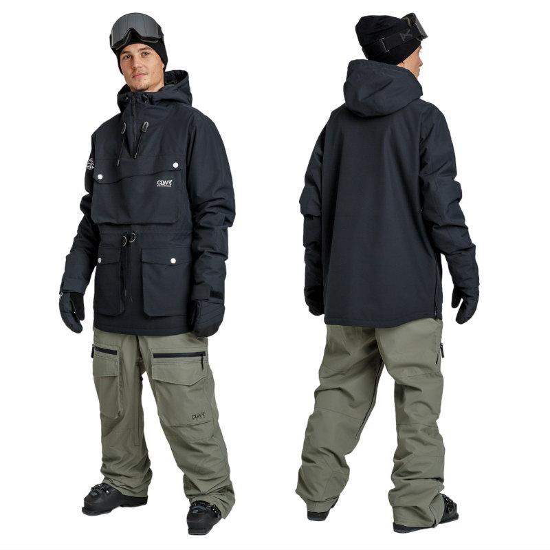 CLWR スノーウェア 上下セット CLWR（カラーウェア） ○ CLWR Essential Anorak JKT BLACK メンズ