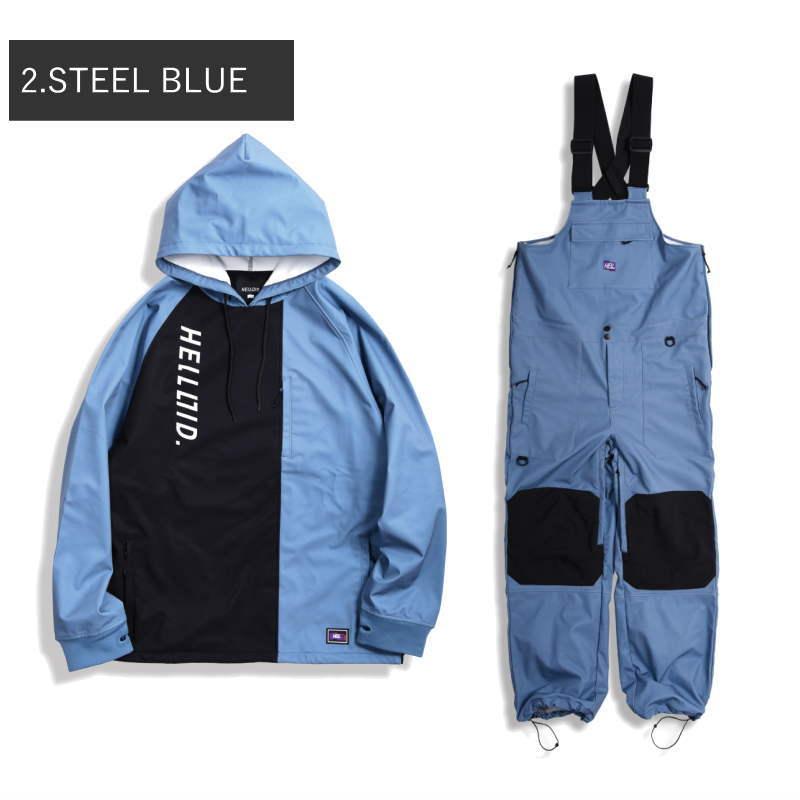 【早期予約商品】23-24 HELLOID 上下セット 23HEL-08 23HEL-09 ANORAK RAGLAN JACKET RIDE PANTS ヘルロイド スノボウェア 3L スリーレイヤー 早期予約商品 23HEL JACKET 商品詳細 耐水圧：15，000mm 透湿性： 記載なし 耐水素材 中綿：なし ウェストのパウダーガード：なし 生地の厚さ：普通