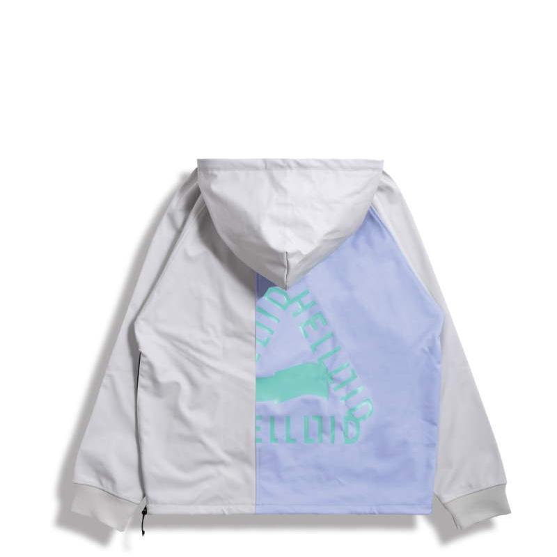 【早期予約商品】23-24 HELLOID 上下セット 23HEL-08 23HEL-09 ANORAK RAGLAN JACKET RIDE PANTS ヘルロイド スノボウェア 3L スリーレイヤー 早期予約商品 23HEL JACKET 商品詳細 耐水圧：15，000mm 透湿性： 記載なし 耐水素材 中綿：なし ウェストのパウダーガード：なし 生地の厚さ：普通