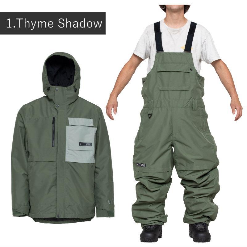 L1 スノボウェア上下セット○ L1 RANKIN JACKET BIB PANT エルワン