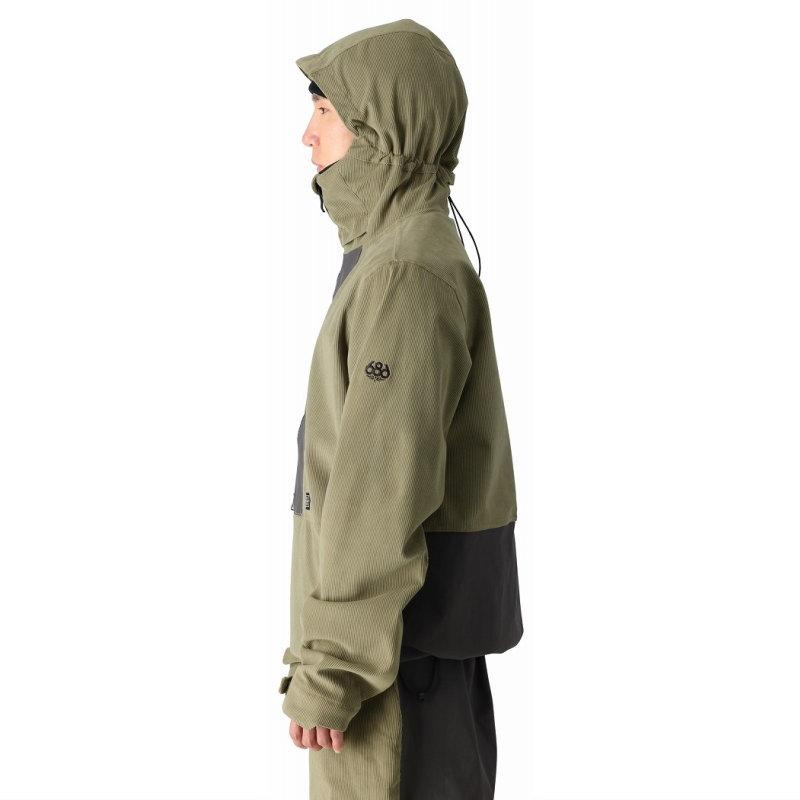 686 ◎ GHOST 2.5L SHELL ANORAK JACKET M3WN136 ロクハチロク 686 ◎ GHOST 2.5L SHELL ANORAK JACKET M3WN136 ロクハチロク