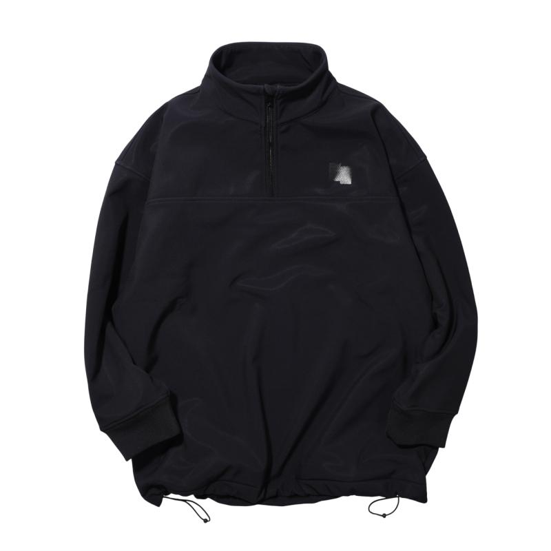 ◎ HELLOID SOFTSHELL HALF ZIP PULLOVER BLACK ヘルロイド スノボ