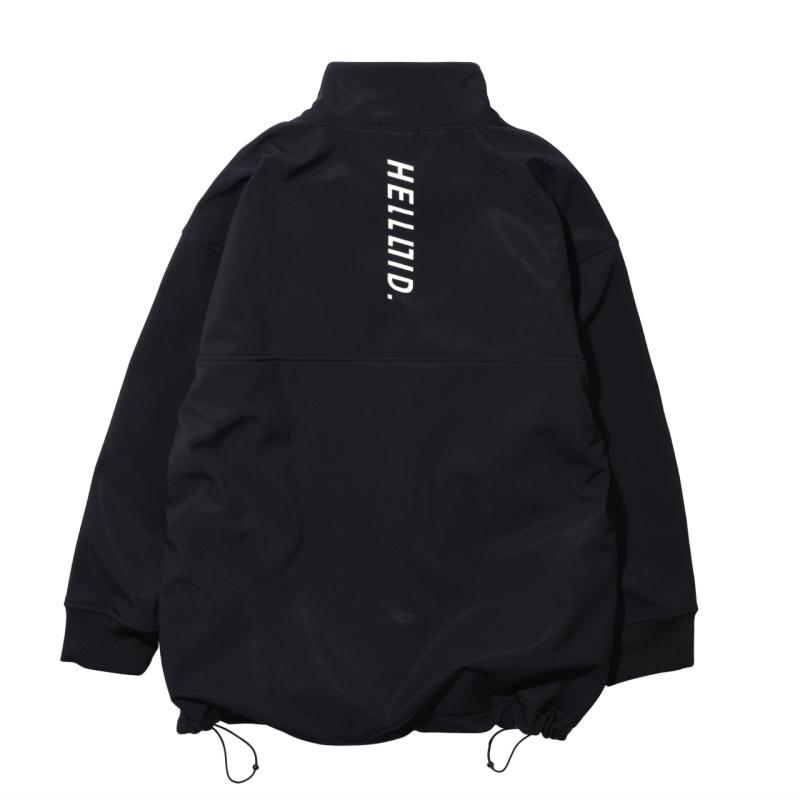 ◎ HELLOID SOFTSHELL HALF ZIP PULLOVER BLACK ヘルロイド スノボ