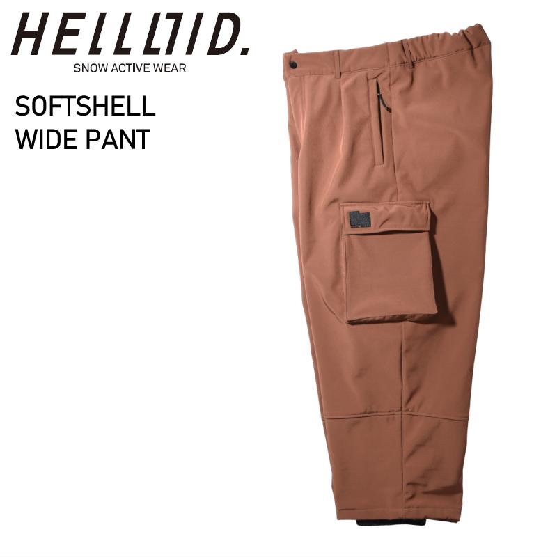 ◎ HELLOID SOFTSHELL WIDE PANTS BROWN ヘルロイド スノボウェア