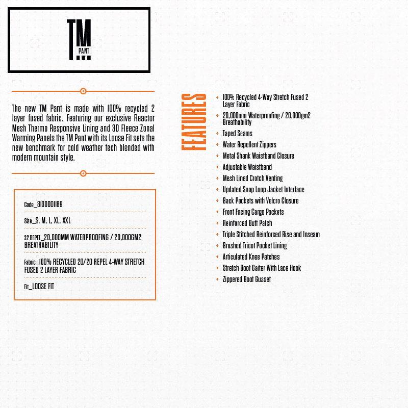 ◎ THIRTYTWO TM PANT サーティーツー スノボウェア スノーボード ティーエムパンツ PNT メンズ 24-25 | thirtytwo | 03