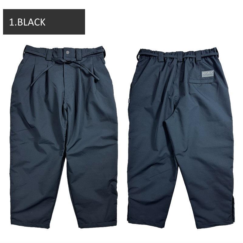◎ 24-25 REPUBLIC WIDE EAZY PANT リパブリック スノボウェア メンズ スノーボード ワイドイージーパンツ PNT |  | 01