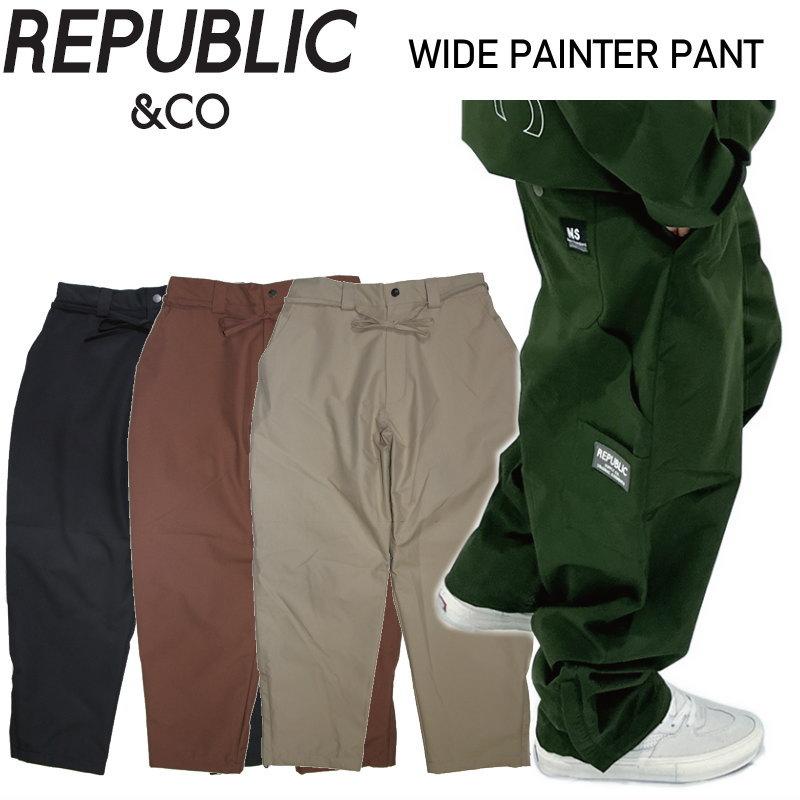 スノーボード 24-25 REPUBLIC&CO WIDE PAINTER PANTS L 楽天市場】24-25 REPUBLIC&CO パンツ WIDE PAINTER PANTS: 正規