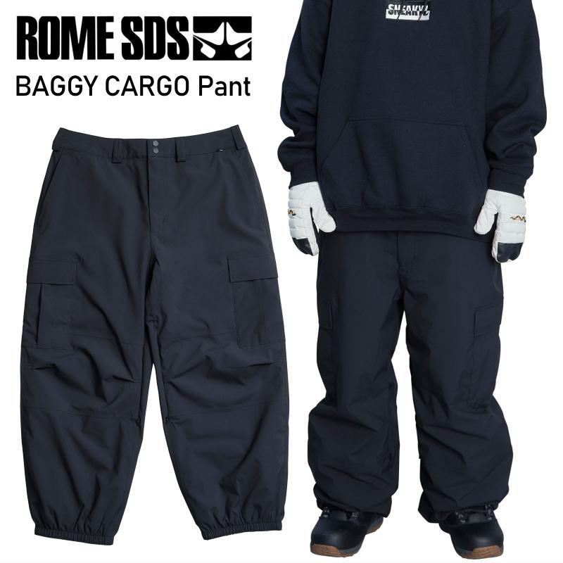 ROME スノーボードパンツ カーゴ　バギー　パンツ ROME SDS ◎ 24-25 ROME SDS BAGGY CARGO PANT カラー:STRETCH BLACK