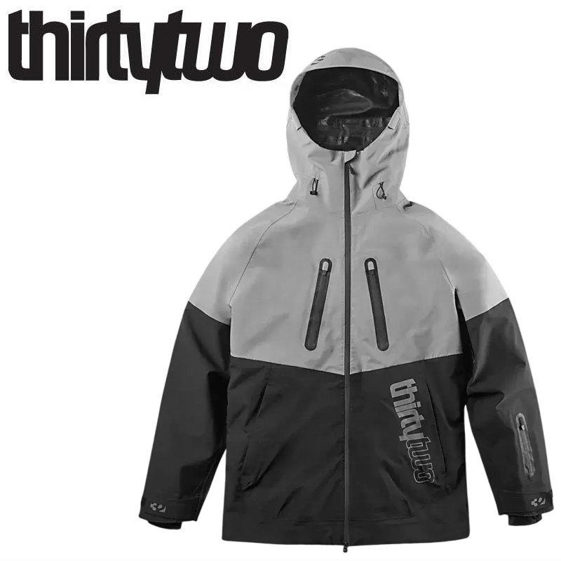25-26 THIRTYTWO TM-3 RECYCLED JACKET カラー:BLACK GRAY  サーティツー ジャケット JKT メンズ スノーボード スキー スノボウェア ★ 型落ち 旧モデル | thirtytwo