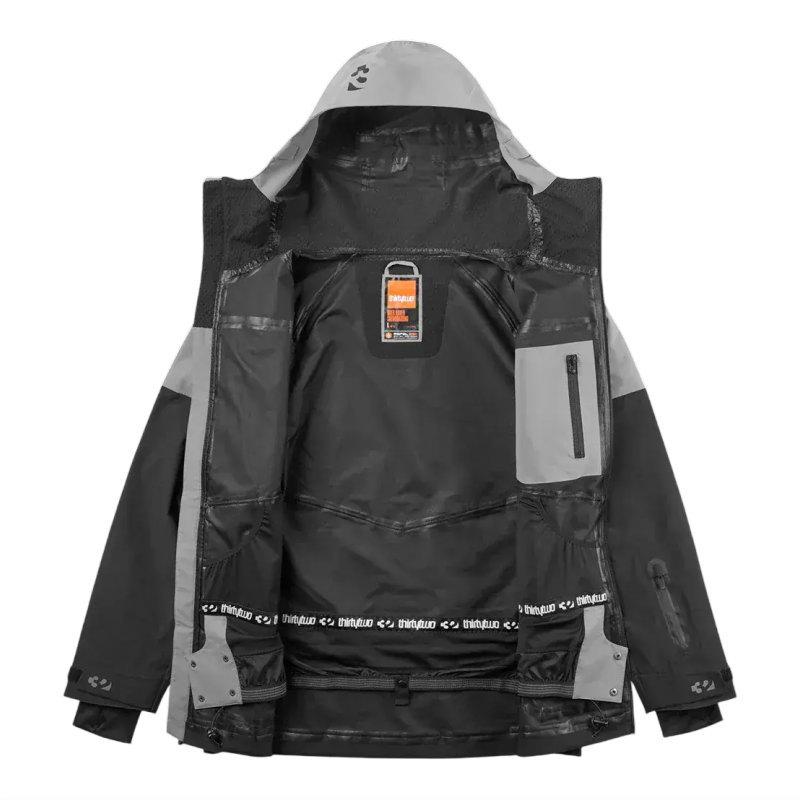 25-26 THIRTYTWO TM-3 RECYCLED JACKET カラー:BLACK GRAY  サーティツー ジャケット JKT メンズ スノーボード スキー スノボウェア ★ 型落ち 旧モデル | thirtytwo | 03
