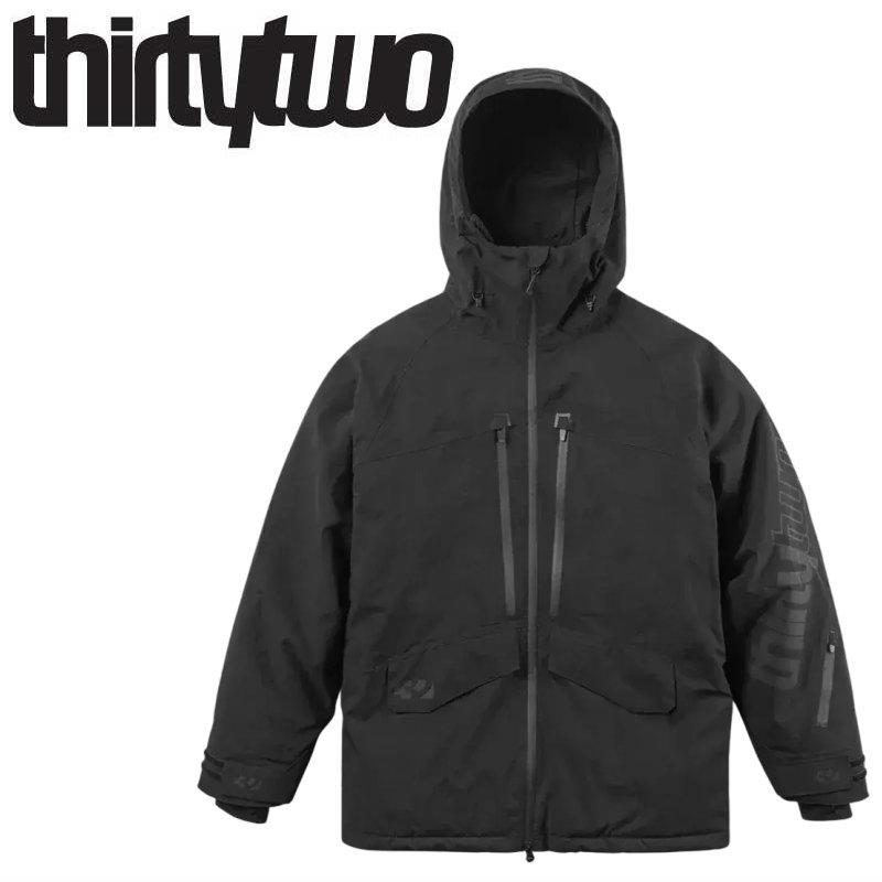 25-26 THIRTYTWO LASHED INSULATED JACKET カラー:BLACK サーティツー ジャケット JKT メンズ スノーボード スキー スノボウェア ★ 型落ち 旧モデル | thirtytwo