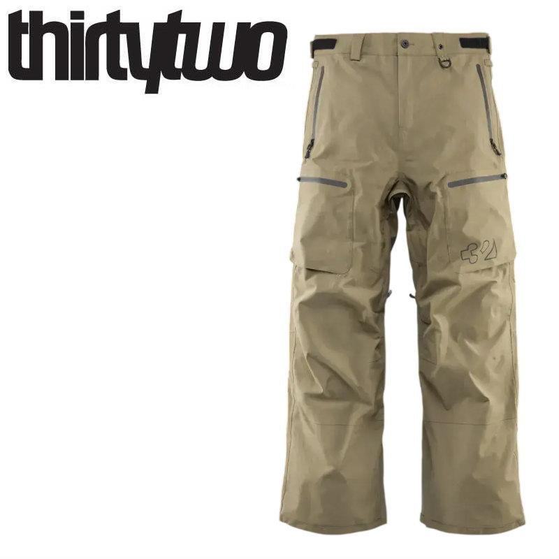 25-26 THIRTYTWO TM RECYCLED PANT カラー:BROWN サーティツー パンツ PNT メンズ スノーボード スキー スノボウェア ★ 日本正規品 | thirtytwo