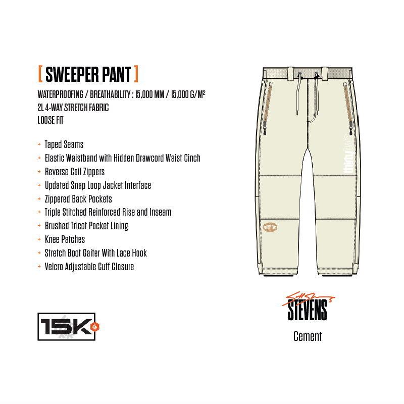 25-26 THIRTYTWO SWEEPER X STEVENS PANT カラー:CEMENT サーティツー パンツ PNT メンズ スノーボード スキー スノボウェア ★ 日本正規品 | thirtytwo | 03