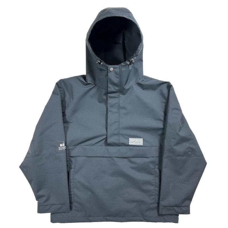 REPUBRIC リパブリック　メンズMサイズ　プルオーバー　アノラック ☆ 25-26 REPUBLIC TRAIL PULLOVER JACKET カラー:BLACK リパブリック