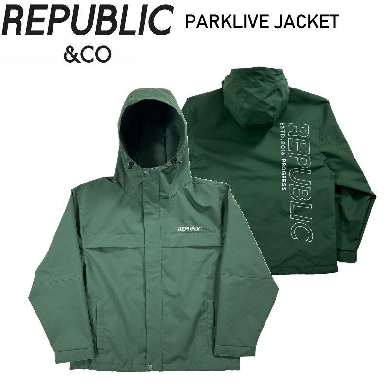 ☆ 25-26 REPUBLIC PARKLIVE JACKET カラー:OLIVE リパブリック スノボ