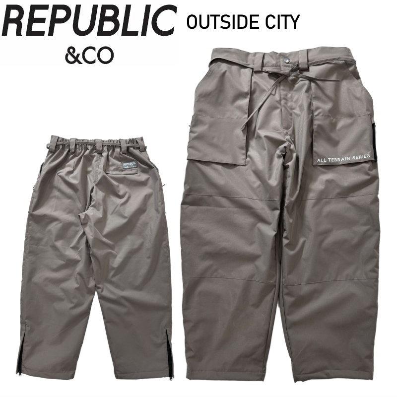 ★ 25-26 REPUBLIC OUTSIDE CITY PANTS カラー:MOCHA リパブリック スノボウェア メンズ スノーボード パンツ PNT 日本正規品 | 