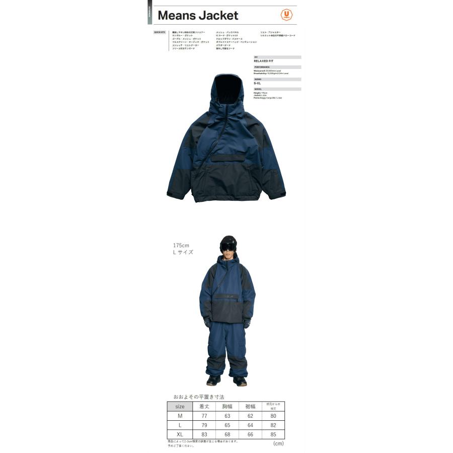 ROME SDS ☆ 25-26 ROME SDS MEANS JACKET NAVY ローム スノボウェア
