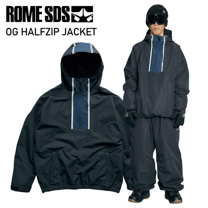 ROME SDS ☆ 25-26 ROME SDS OG HALFZIP JACKET BLACK ローム スノボ