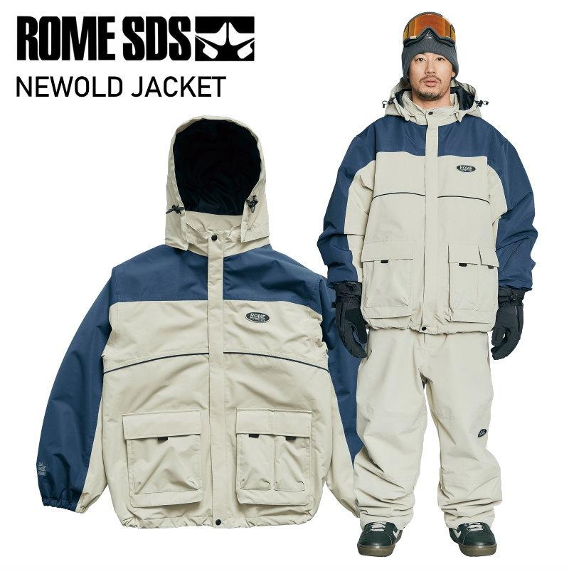 ★ 25-26 ROME SDS NEWOLD JACKET CREAM ローム スノボウェア スノーボード ジャケット ユニセックス メンズ レディース JKT 2025-2026 型落ち 旧モデル | ROME SDS