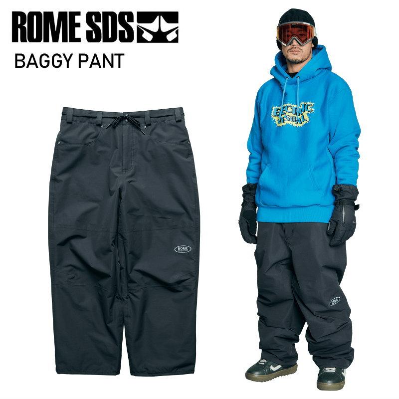 ROME SDS スノーボードパンツ ブラック ROME SDS ☆ 25-26 ROME SDS BAGGY PANT BLACK ローム スノボウェア