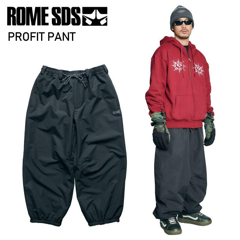 ROME SDS スノーボードパンツ ブラック ROME SDS ☆ 25-26 ROME SDS PROFIT PANT BLACK ローム スノボウェア