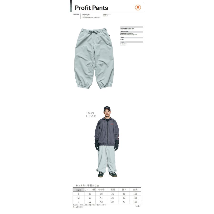 ROME SDS ☆ 25-26 ROME SDS PROFIT PANT SILVER GRAY ローム スノボ