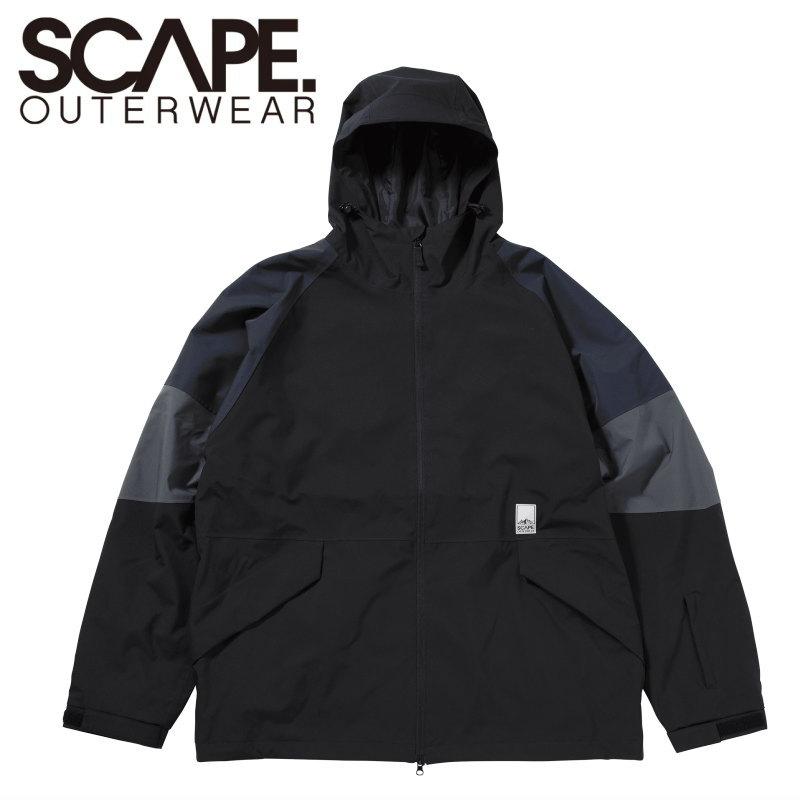 ★ 25-26 SCAPE TRACK JACKET カラー:BLACK エスケープ スノボウェア メンズ レディース ユニセックス スノーボード ジャケット JKT 型落ち 旧モデル 日本正規品 | SCAPE