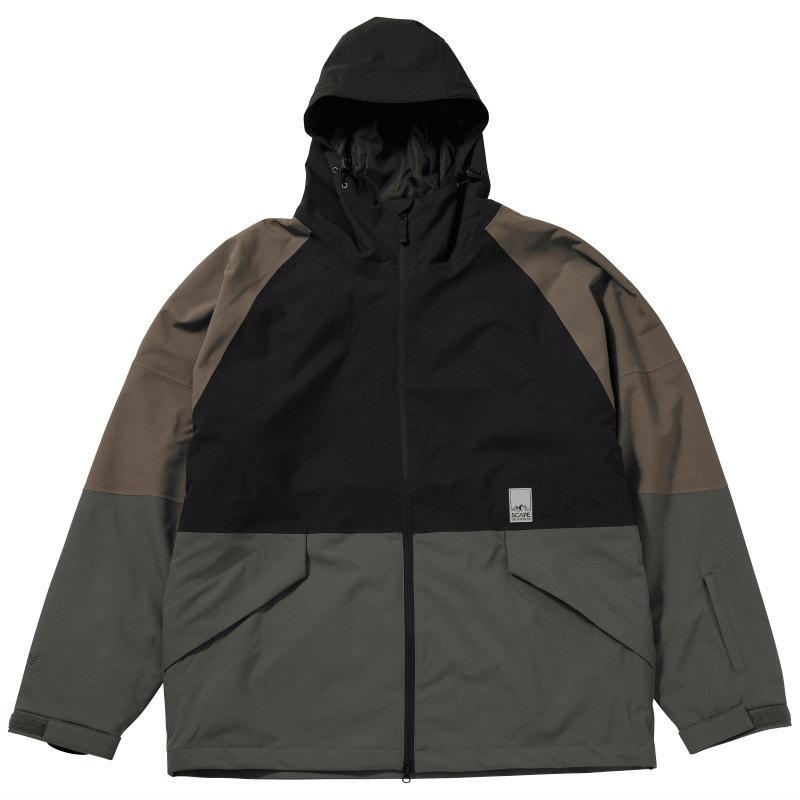 ★ 25-26 SCAPE TRACK JACKET カラー:BLACK DARK KHAKI エスケープ スノボウェア メンズ レディース ユニセックス スノーボード ジャケット JKT 型落ち | SCAPE | 01