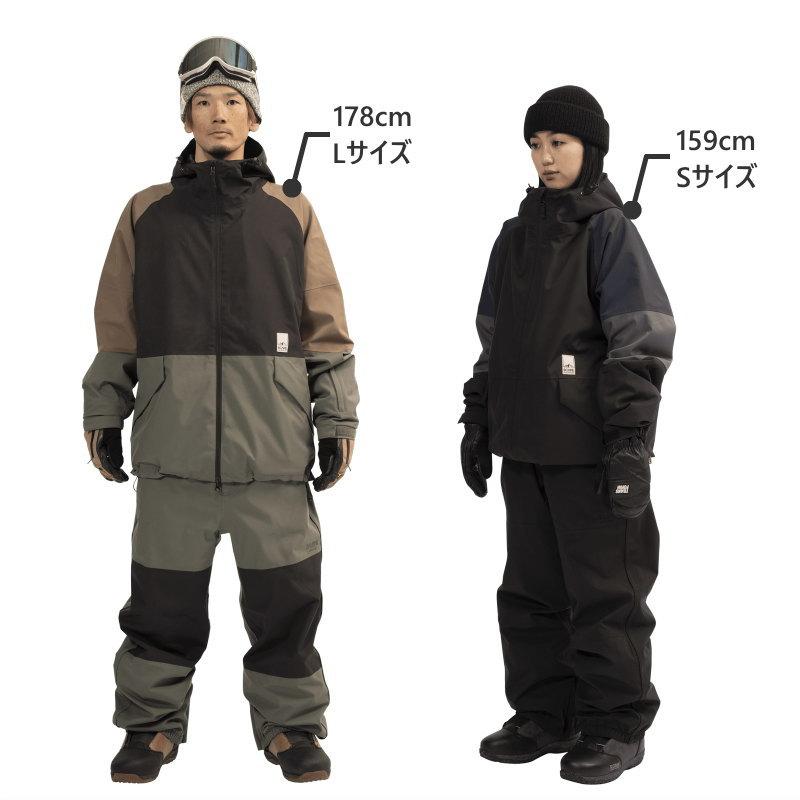 ★ 25-26 SCAPE TRACK JACKET カラー:BLACK DARK KHAKI エスケープ スノボウェア メンズ レディース ユニセックス スノーボード ジャケット JKT 型落ち | SCAPE | 07