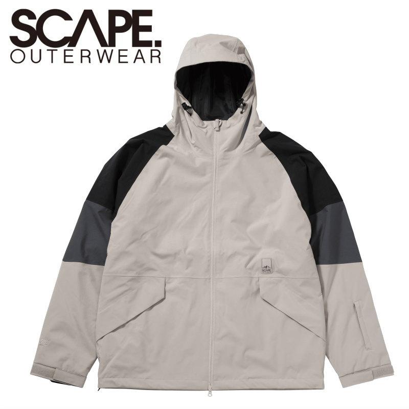 ★ 25-26 SCAPE TRACK JACKET カラー:LIGHT SAND エスケープ スノボウェア メンズ レディース ユニセックス スノーボード ジャケット JKT 型落ち 旧モデル | SCAPE