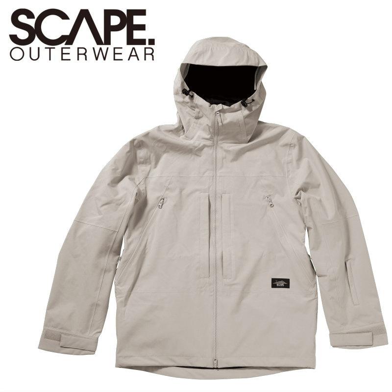 ★ 25-26 SCAPE POW JACKET カラー:SAND エスケープ スノボウェア メンズ レディース ユニセックス スノーボード ジャケット JKT 型落ち 旧モデル 日本正規品 | SCAPE