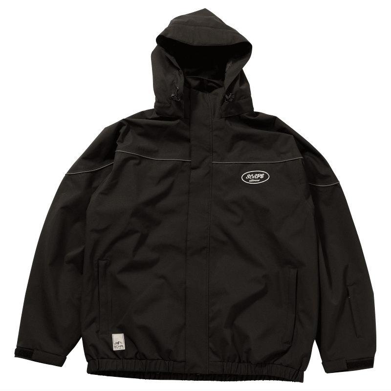★ 25-26 SCAPE DERBY JACKET カラー:BLACK エスケープ スノボウェア メンズ レディース ユニセックス スノーボード ジャケット JKT 型落ち 旧モデル | SCAPE | 01
