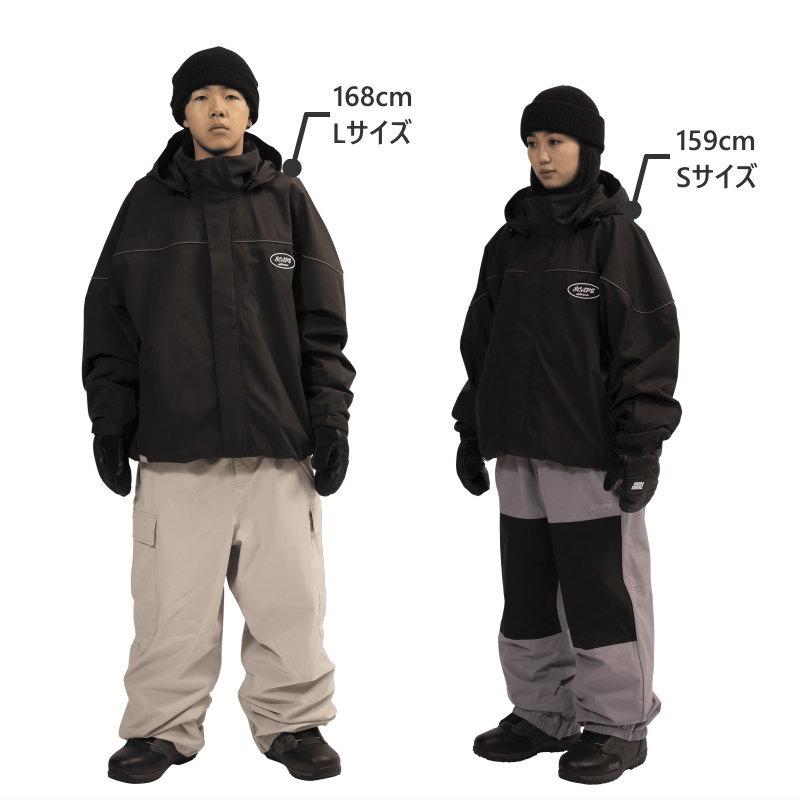 ★ 25-26 SCAPE DERBY JACKET カラー:BLACK エスケープ スノボウェア メンズ レディース ユニセックス スノーボード ジャケット JKT 型落ち 旧モデル | SCAPE | 07