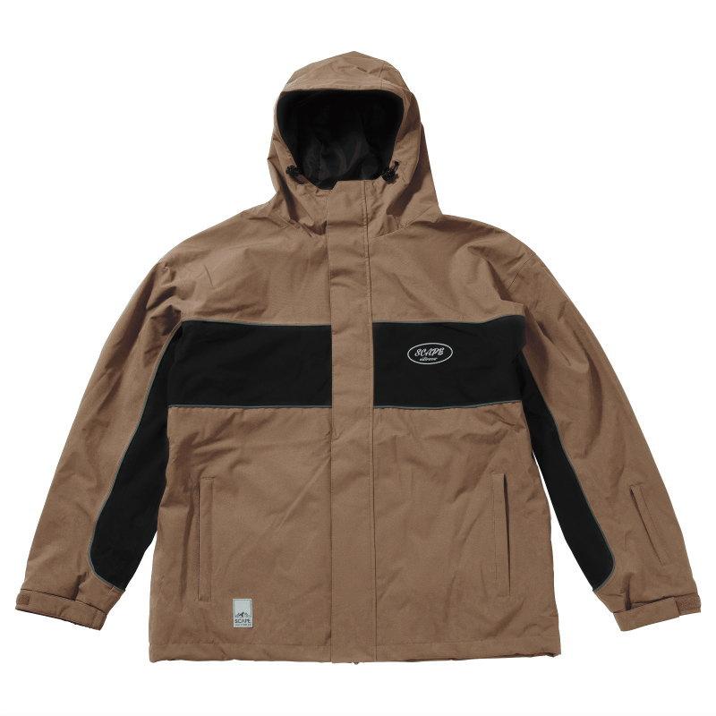 ★ 25-26 SCAPE ADAPT JACKET カラー:MOCHA BLACK エスケープ スノボウェア メンズ レディース ユニセックス スノーボード ジャケット JKT 型落ち 旧モデル | SCAPE | 01