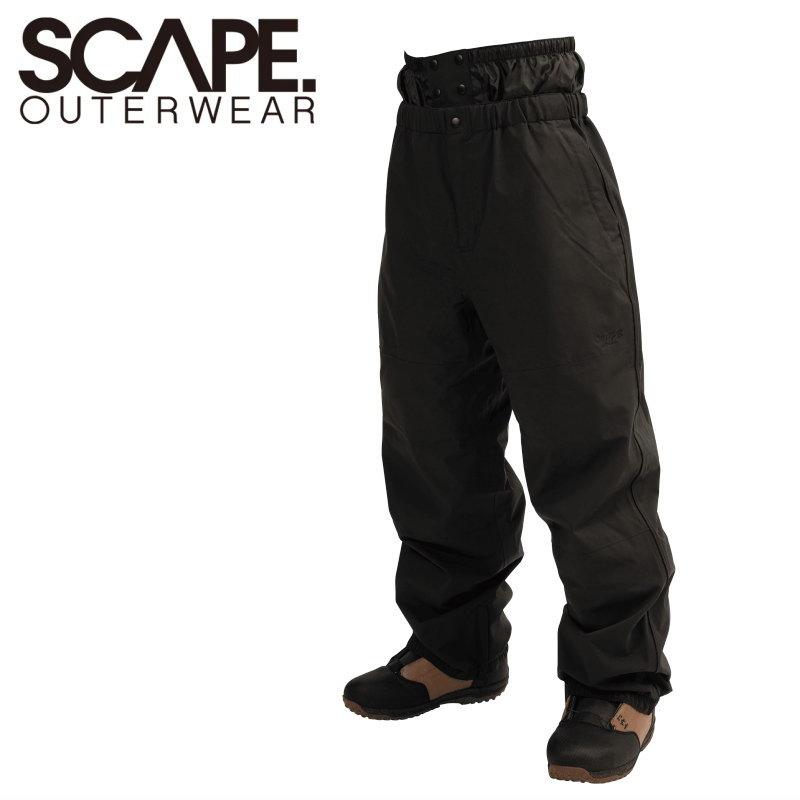 ★ 25-26 SCAPE TRACK PANT カラー:BLACK エスケープ スノボウェア メンズ レディース ユニセックス スノーボード パンツ PNT 型落ち 旧モデル 日本正規品 | SCAPE