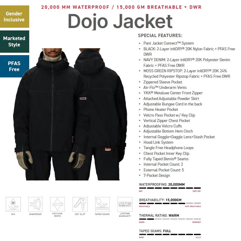 ★ 25-26 686 MENS DOJO SHELL JACKET シックスエイトシックス スノボウェア ユニセックス メンズ スノーボード ジャケット ロクハチロク オーバーサイズ JKT | 686 | 13