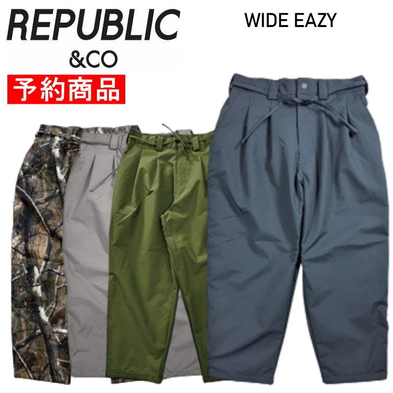 【早期予約商品】☆ 26-27 REPUBLIC WIDE EAZY PANT リパブリック スノボウェア メンズ スノーボード ワイドイージーパンツ PANT 日本正規品 | 