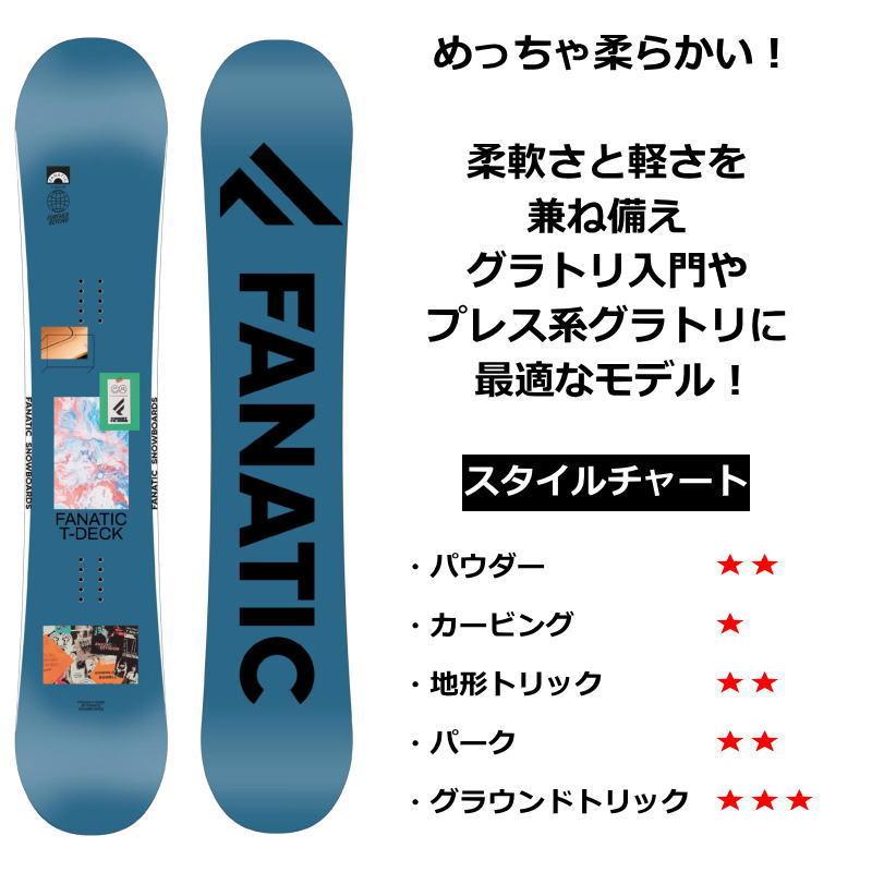 22-23 FANATIC T-DECK STEEL BLUE 139cm ファナティック ティーデッキ 日本正規品 レディース スノーボード 板単体 ダブルキャンバー 