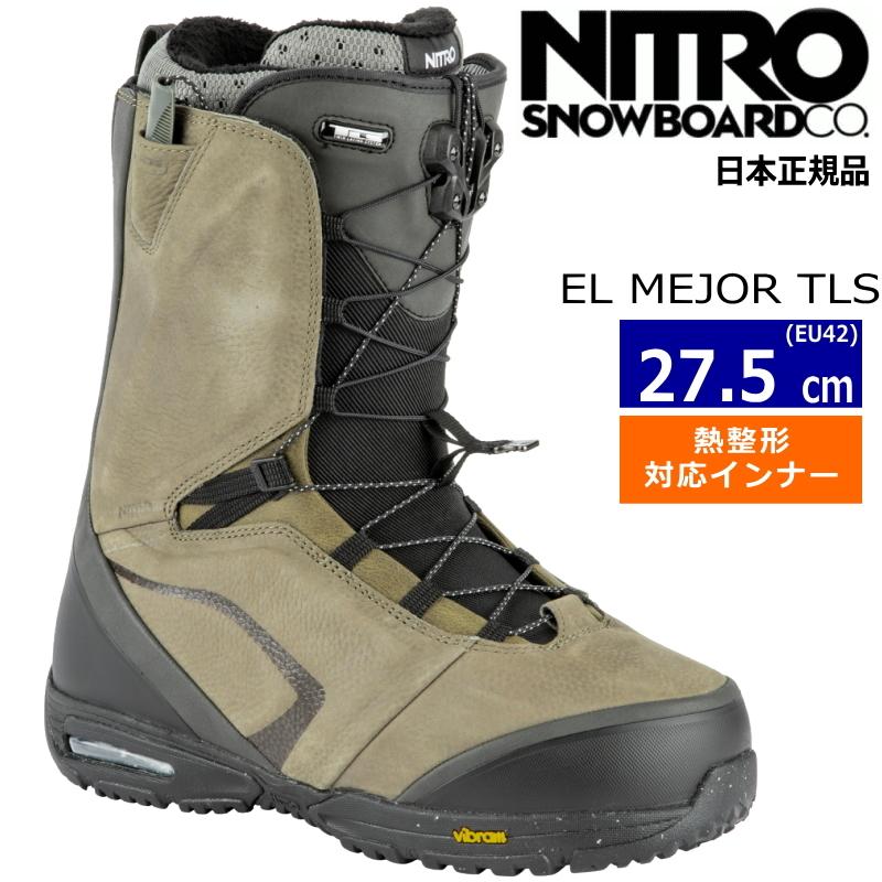 21-22 NITRO EL MEJOR TLS カラー:BROWN BLACK EU42[27.5cm] メンズ スノーボード ブーツ ナイトロ ニトロ エルメジャー 日本正規品 ブーツ