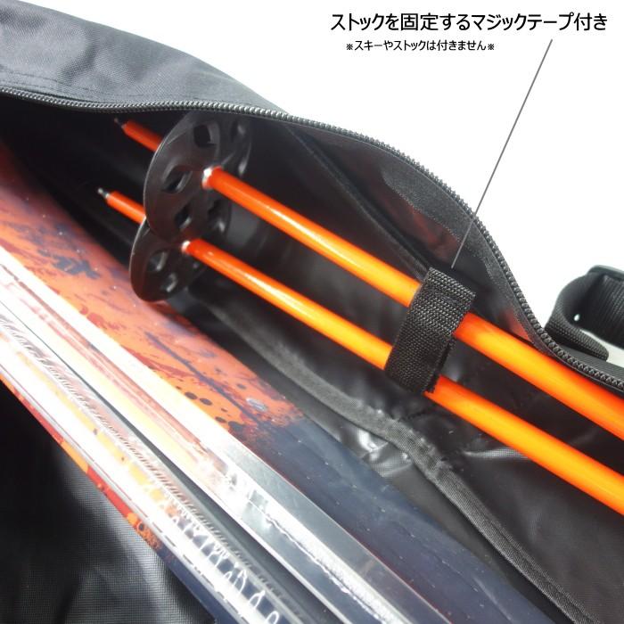 ■140cm SWALLOW スキーボードケース/Black ショートスキー板一台用ケース ショルダーストラップ付きで持ち運び便利!! スキーボード ファンスキー｜off-1｜03