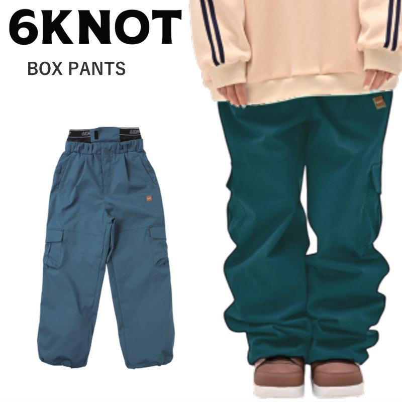 ◎ 24-25 6KNOT BOX PNT カラー:TEAL GREEN 6K2406 シックスノット