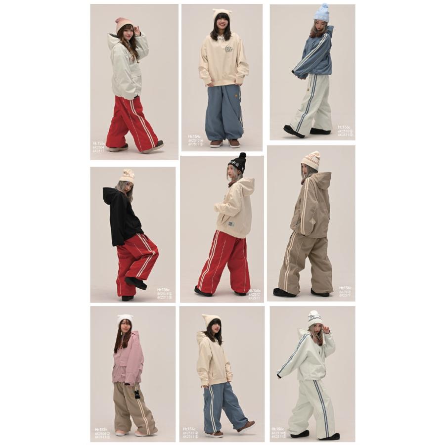 ☆ 25-26 6KNOT LINEPIP PANTS カラー:RED 6K2511 シックスノット