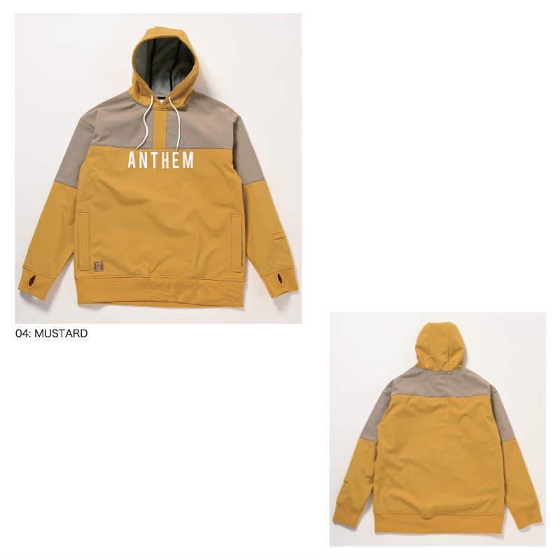 ○ 23-24 ANTHEM SHOULDER PATCH HOODIE FOG BLUE AN2305 アンセム