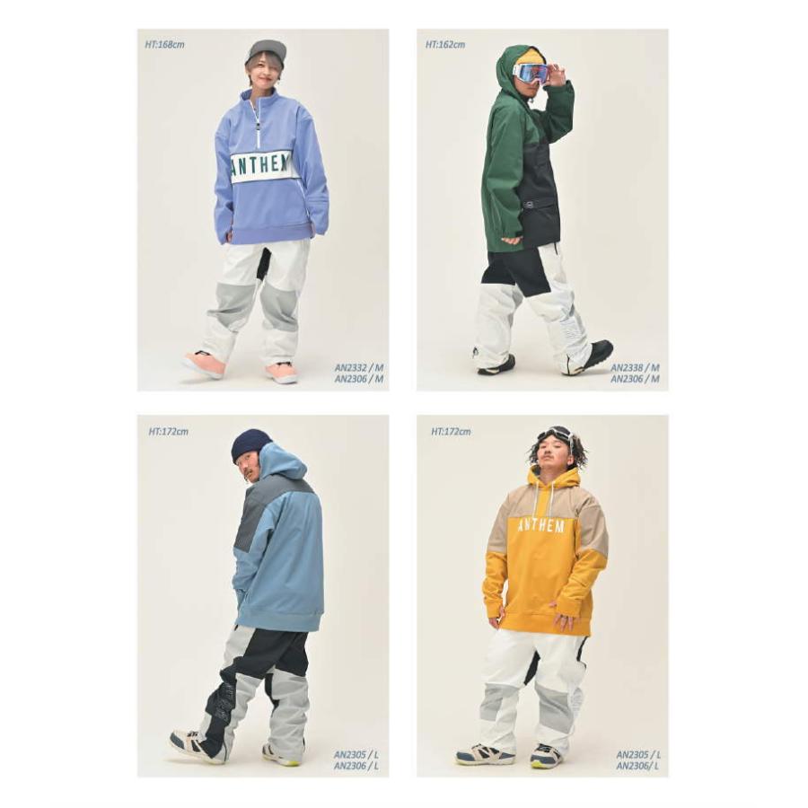 ○ 23-24 ANTHEM SIDE PANEL PANTS SNOW GRAY AN2306 アンセム スノボ