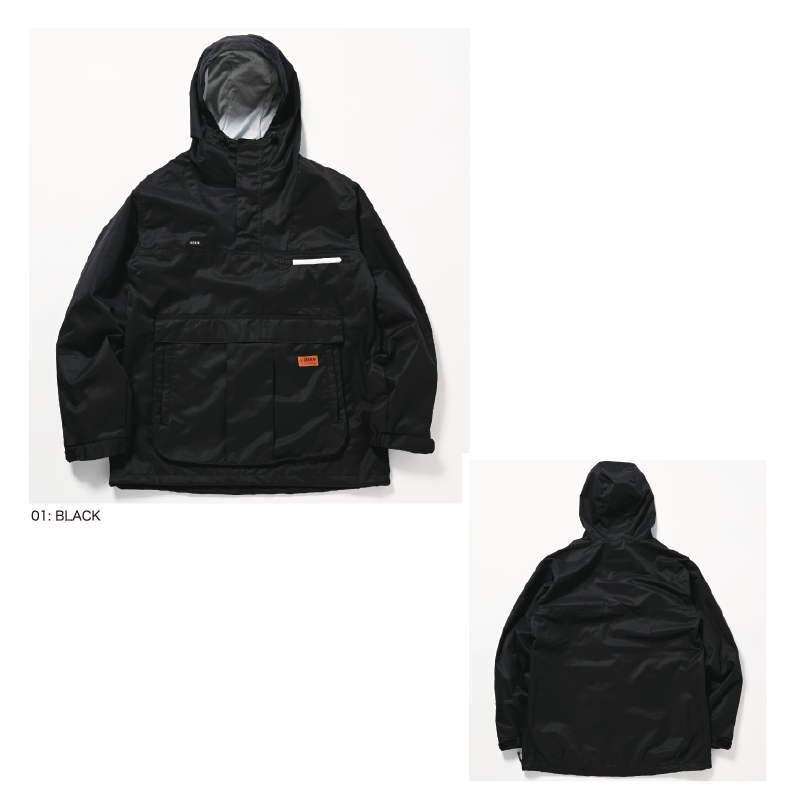 ○ 23-24 ANTHEM DEFTONE ANORAK JACKET BLACK AN2322 アンセム スノボ