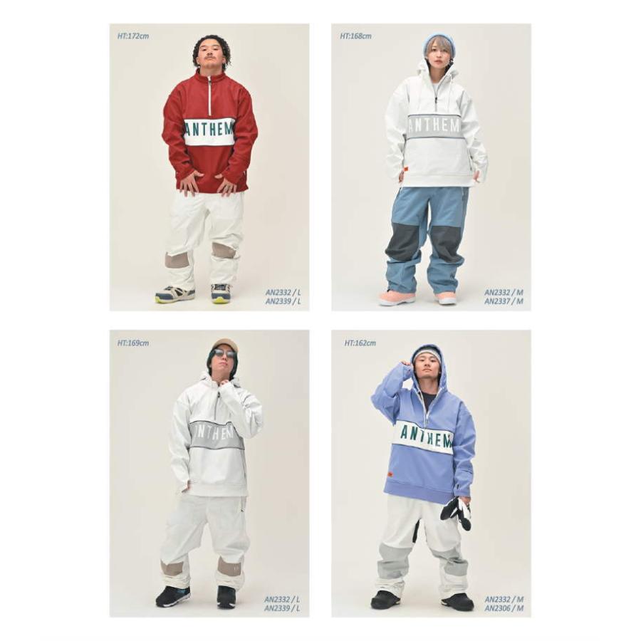 【早期予約商品】 23-24 ANTHEM CASCADE ANORAK AN2332 アンセム スノボウェア スポーツMIX ユニセックス アノラックジャケット 