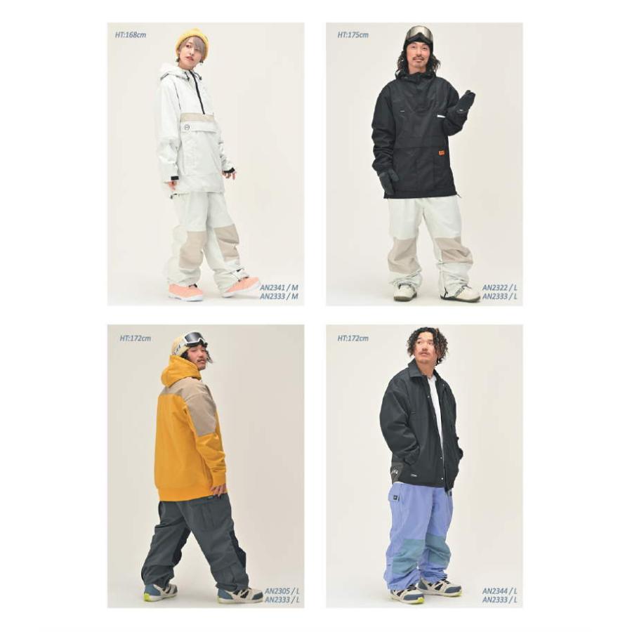 23-24 アンセム　セットアップL  STEEL GRAY ○ 23-24 ANTHEM 3D LITHIUM PANTS STEEL GRAY AN2333 アンセム
