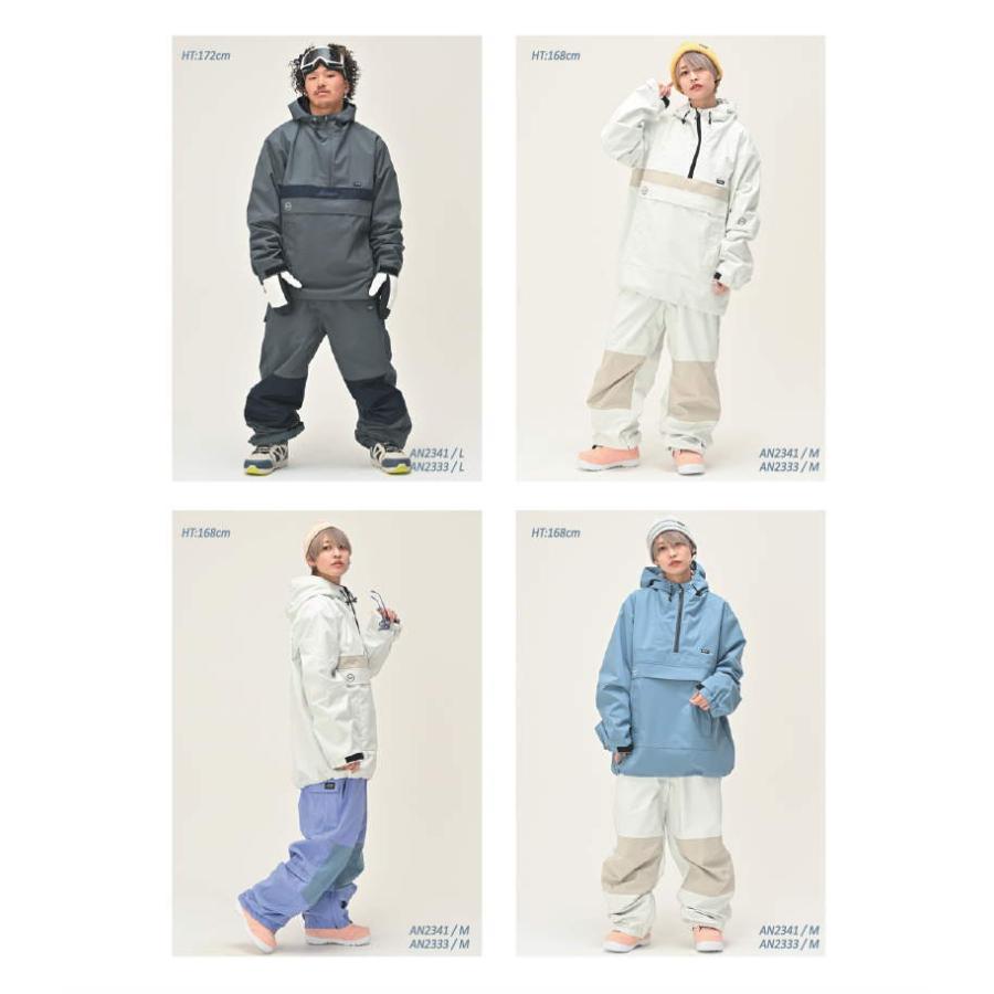 ○ 23-24 ANTHEM NFX ANORAK JACKET FOG BLUE AN2341 アンセム スノボ